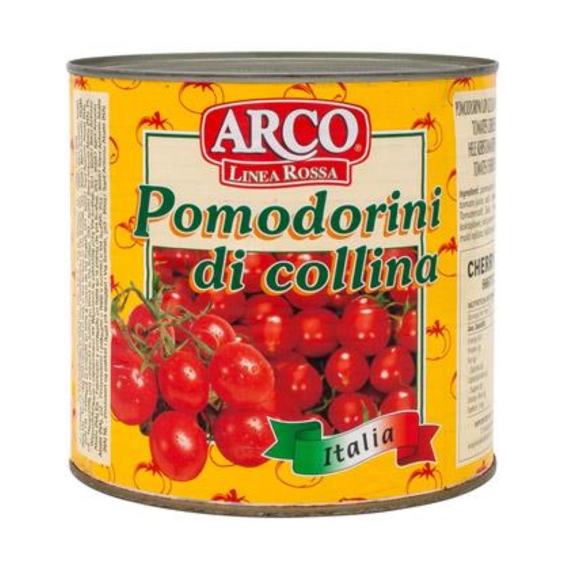 ARCO Tomato Cherry 2.55KG pack of juicy Italian pomodorini, perfect for salads, pasta, and sauces.