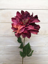 Artificial Flower -Dahlia - Single Large Dahlia Stem