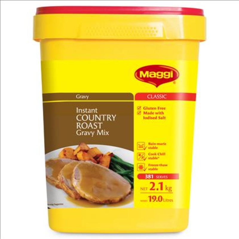 Gravy Instant Country Roast Gluten Free - Maggi - 2.1KG