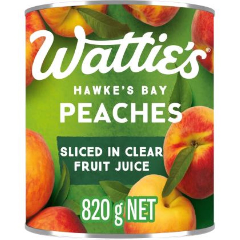 Peach Slices Clear Juice - Wattie's - 820G