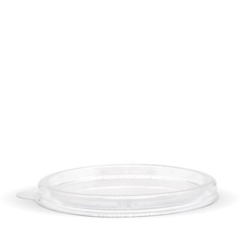Lid PET Sauce Cup Biocane 60mlClear (70 dia x 6mm H) - Biopak - 50PC