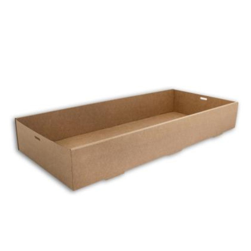 Box Paper Catering Brown Large 558x252x80mm - Huhtamaki - 10PC