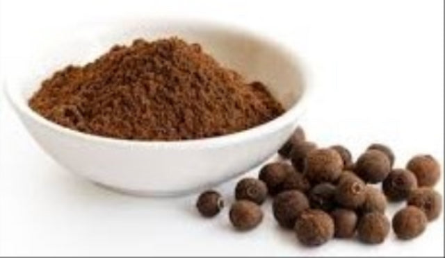 Ground pimento allspice in 500g pack by Farm By Nature, aromatic and steam-sterilized for culinary enhancement.