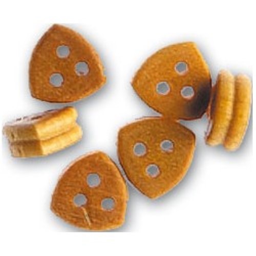 Set of 8 triangular deadeyes, 7mm, for precise and durable ship rigging in model building.