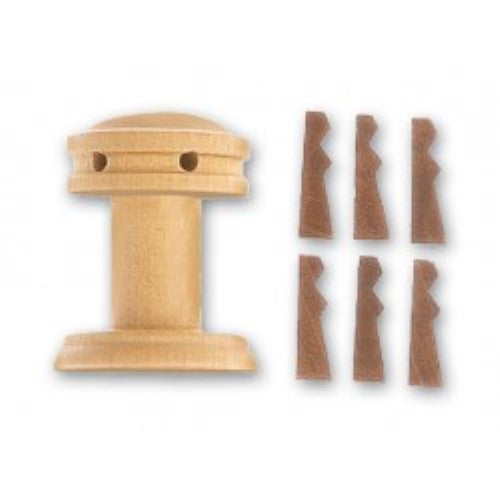 25mm vertical capstan fitting for model ships, enhancing rigging with durability and authentic detail.