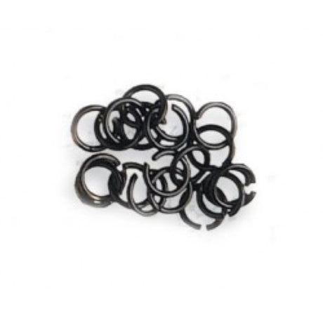 Set of 50 durable 4mm brass rings for crafting, jewelry making, and model enhancements.