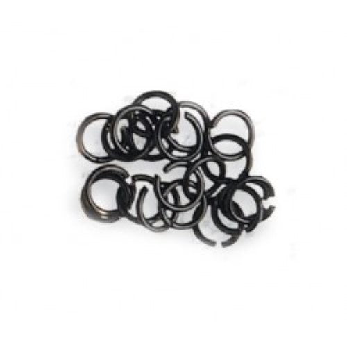 Set of 50 durable 4mm brass rings for crafting, jewelry making, and model enhancements.