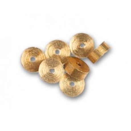 Set of 12 durable cannon wheels, 6.5x2.5mm, ideal for enhancing model ships and dioramas with authentic details.
