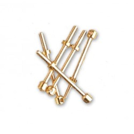 Set of 5 durable stanchions to enhance model ship realism with authentic nautical details.