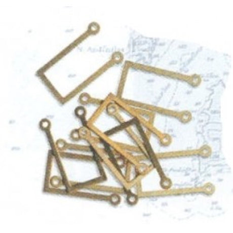 Set of 10 'U' shaped stanchions for model ships, enhancing detail and stability in scale ship projects.