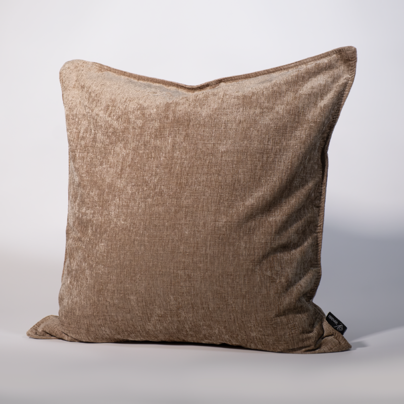 DreamTicket Oxford Euro Cushion Cover in Toi Toi design, crafted from durable chenille polyester, featuring hidden zipper and flange border.