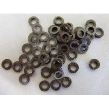 Set of 50 durable 6mm plastic portlights for model boats, offering lightweight versatility and sleek design.