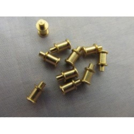 Set of 10 Bollards, 4x7mm, designed for model ship fittings and detailing.