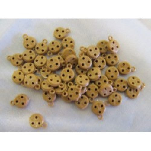 Pack of 50 durable 7mm plastic dead eyes for rigging model sailboats, ensuring tension and stability in lines.