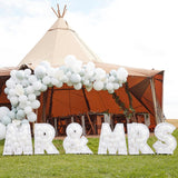 Botanical Wedding Balloon Mosaic Mr & Mrs 6cm Height