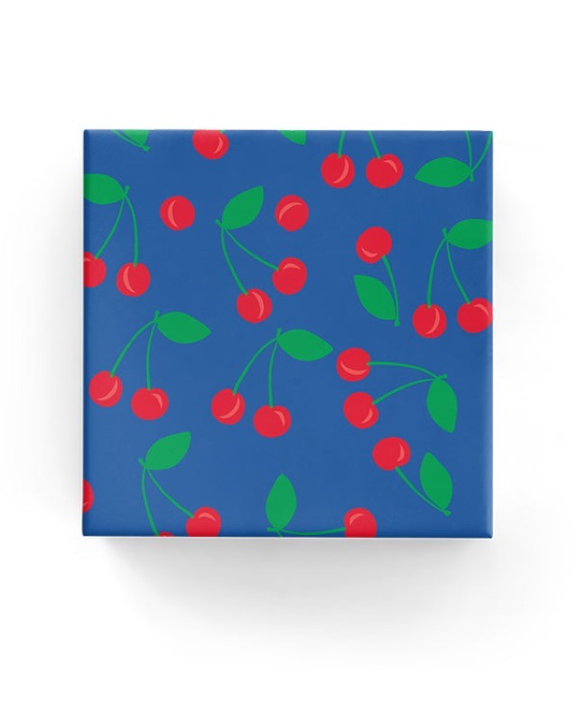 Wrapping Paper - Cherries Wrap Navy