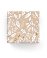 Wrapping Paper - Mistletoe Wrap Beige Gold
