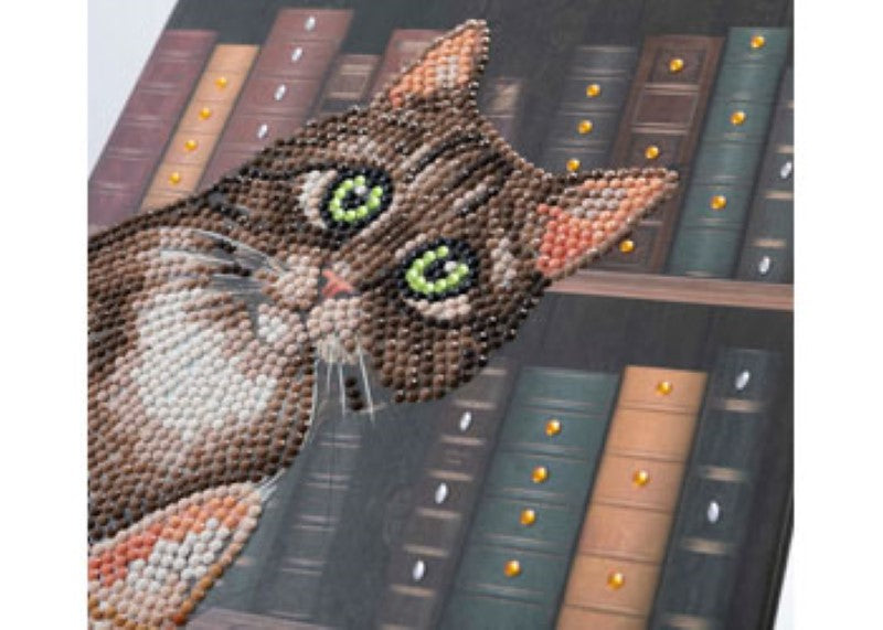 CrystalArt - Cats in the Library Notebook 18x26cm