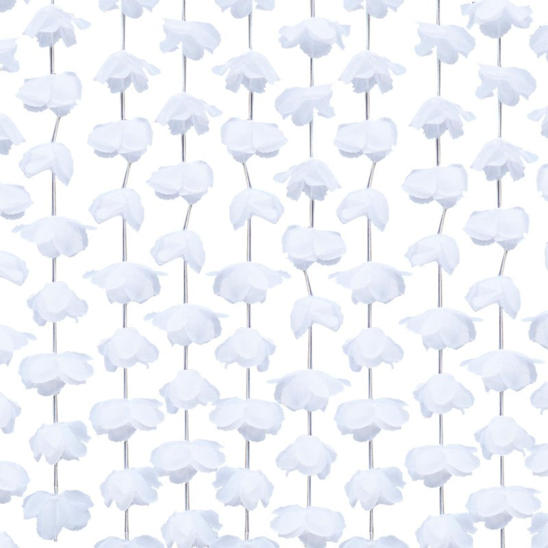 Rustic Country backdrop floral photobooth, 2m W x 1.8m H, elegant white artificial flowers for stunning event photos.