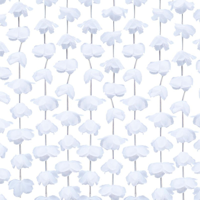 Rustic Country backdrop floral photobooth, 2m W x 1.8m H, elegant white artificial flowers for stunning event photos.