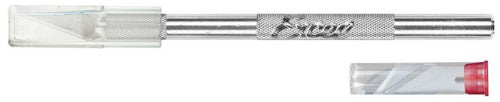 Precision Excel #1 Knife with 5 assorted blades for diverse hobby crafting tasks.