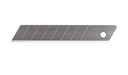 Pack of 5 heavy-duty 18mm snap-off blades designed for various cutting tasks, featuring an 8-point design for sharpness.