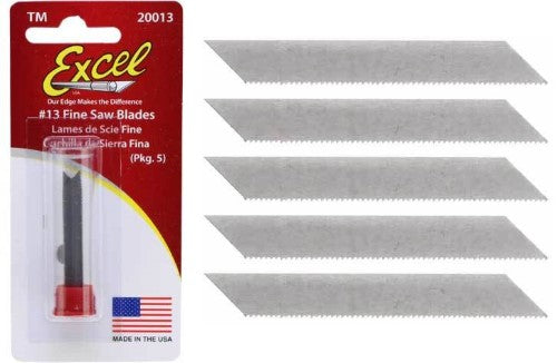 Set of 5 precision Hobby Tool fine saw blades, 3-inch high carbon steel, ideal for intricate crafting and model making.