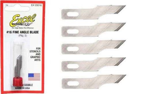 Precision carbon steel stencil edge blades for crafting, ideal for intricate cutting and compatible with X-acto style knives.