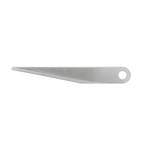 Two high-quality carbon steel angled carving blades designed for precision cutting in various materials.