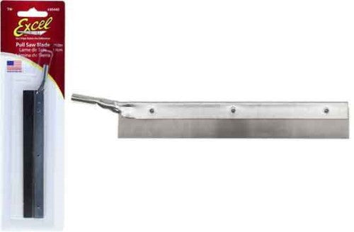 Precision Razor Saw with hardened steel blade, ideal for clean cuts in wood, metal, and plastic, 42 teeth per inch.