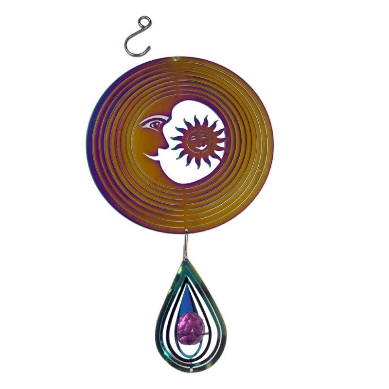 Sun & Moon 3D Metal Wind Spinner
