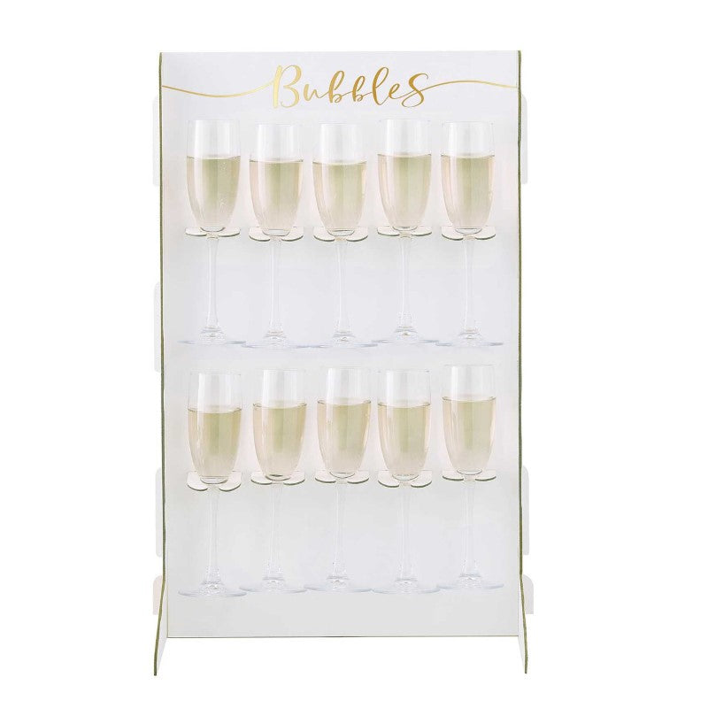 Gold Wedding Prosecco Wall 60cm