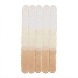 Neutral ombre tissue paper disc backdrop, 1.8m tall, 18 strands, perfect for elegant events and photo opportunities.
