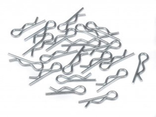 Durable medium body pins for RC vehicles, 20-pack ensures secure shell attachment during racing and outdoor play.
