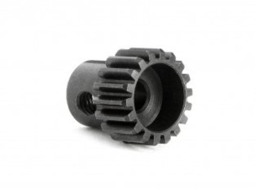 18T pinion gear (48DP) for RC cars, designed for enhanced torque, speed, and reliable performance.
