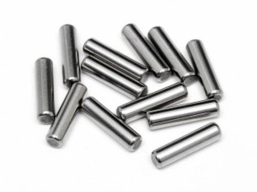 Set of 10 durable 2x8mm pins for HPI Racing RC models, ensuring secure connections and enhanced performance.