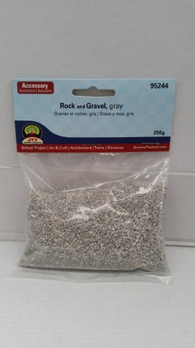 Gravel Gray Medium for model scenery, perfect for realistic landscapes in railway and diorama projects.