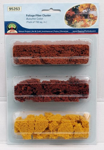 Vibrant autumn foliage in yellow, orange, and red for enhancing model landscapes and dioramas.