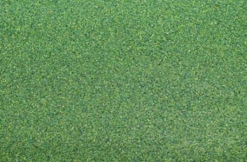 Medium green grass mat (27x41cm) enhances model landscapes for hobbyists and diorama creators.
