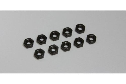Kyosho M4x3.2 nuts in a pack of 10, essential for enhancing and maintaining RC vehicles with precision and durability.