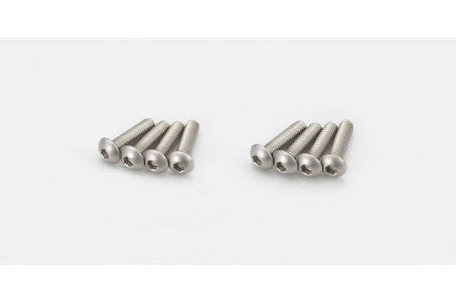 Precision M3x12 hex button head screws for RC vehicles, ideal for upgrades and maintenance, pack of 8 stainless steel screws.