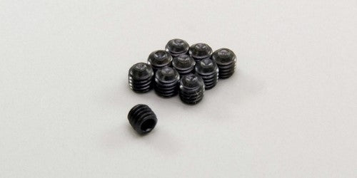 Kyosho M3x3 grub screws set of 10 for securing RC car components, ensuring reliable performance and durability.