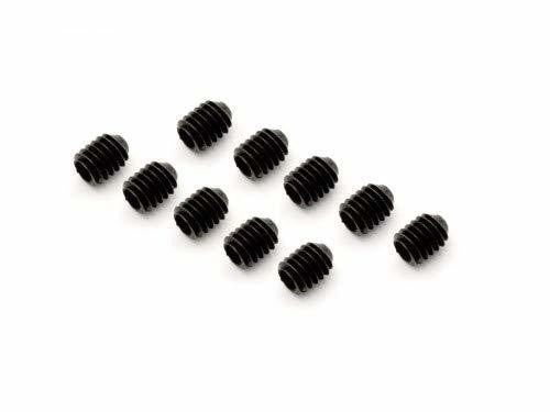 Kyosho M4x5 grub screws pack of 10, ideal for secure assembly and reliable performance in RC vehicles.