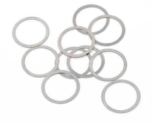Kyosho 2x4mm Shim Set for RC models, featuring 0.1mm, 0.2mm, and 0.3mm shims for precise tuning and performance enhancement.