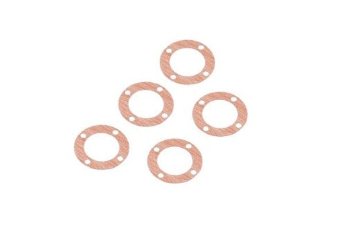 Kyosho Diff Case Gasket set for F&R, includes 5 gaskets for optimal sealing and performance in RC vehicles.