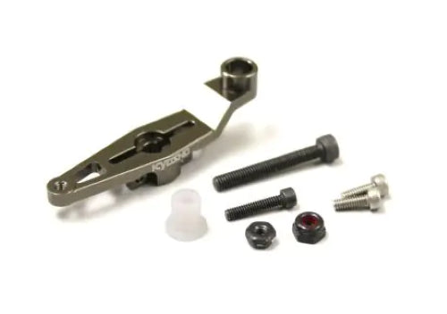 Aluminum throttle servo horn for RC cars, enhancing performance and control for SANWA and KO systems.