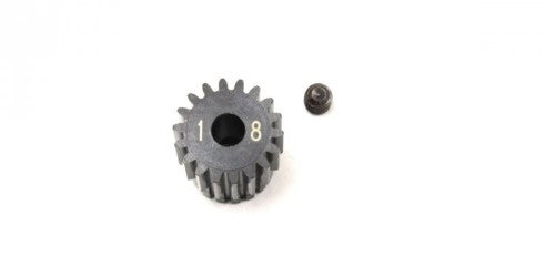 Kyosho Steel Pinion Gear 18T 48DP for RC vehicles, enhancing torque and speed with durable, precision engineering.