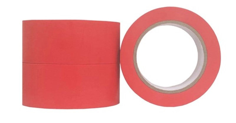 PVC Floor Marking Tape - Red, 48mm x 33m x 150mu (36 Rolls)