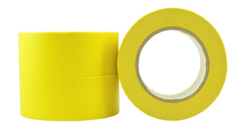 PVC Floor Marking Tape - Yellow, 48mm x 33m x 150mu (36 Rolls)