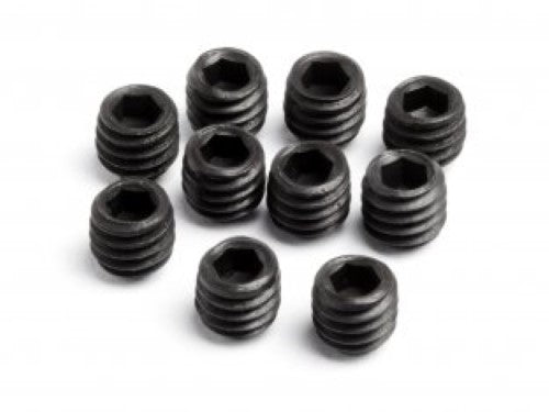 Maverick M4x4 grub screws (8 pcs) for durable RC vehicle repairs and custom builds, ensuring optimal performance.